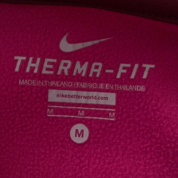 Nike Therma Fit Fleece Hoodie Neon Swoosh Medium - Picture 7 of 12